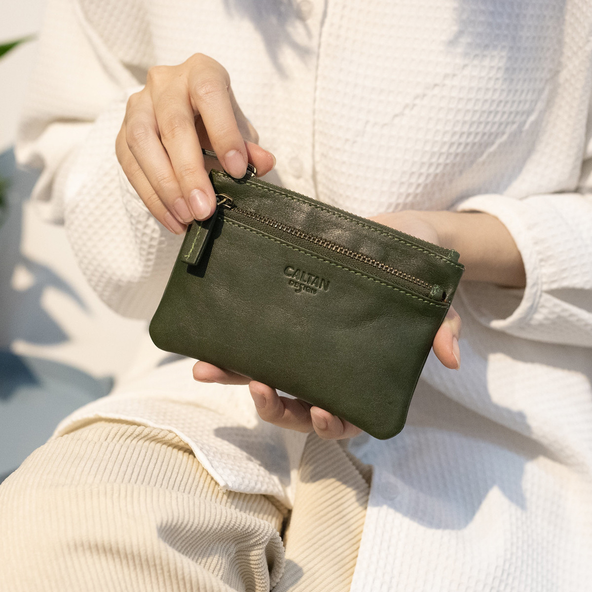 『新品上市』老爺有喜 真皮雙層零錢包(075073cd)