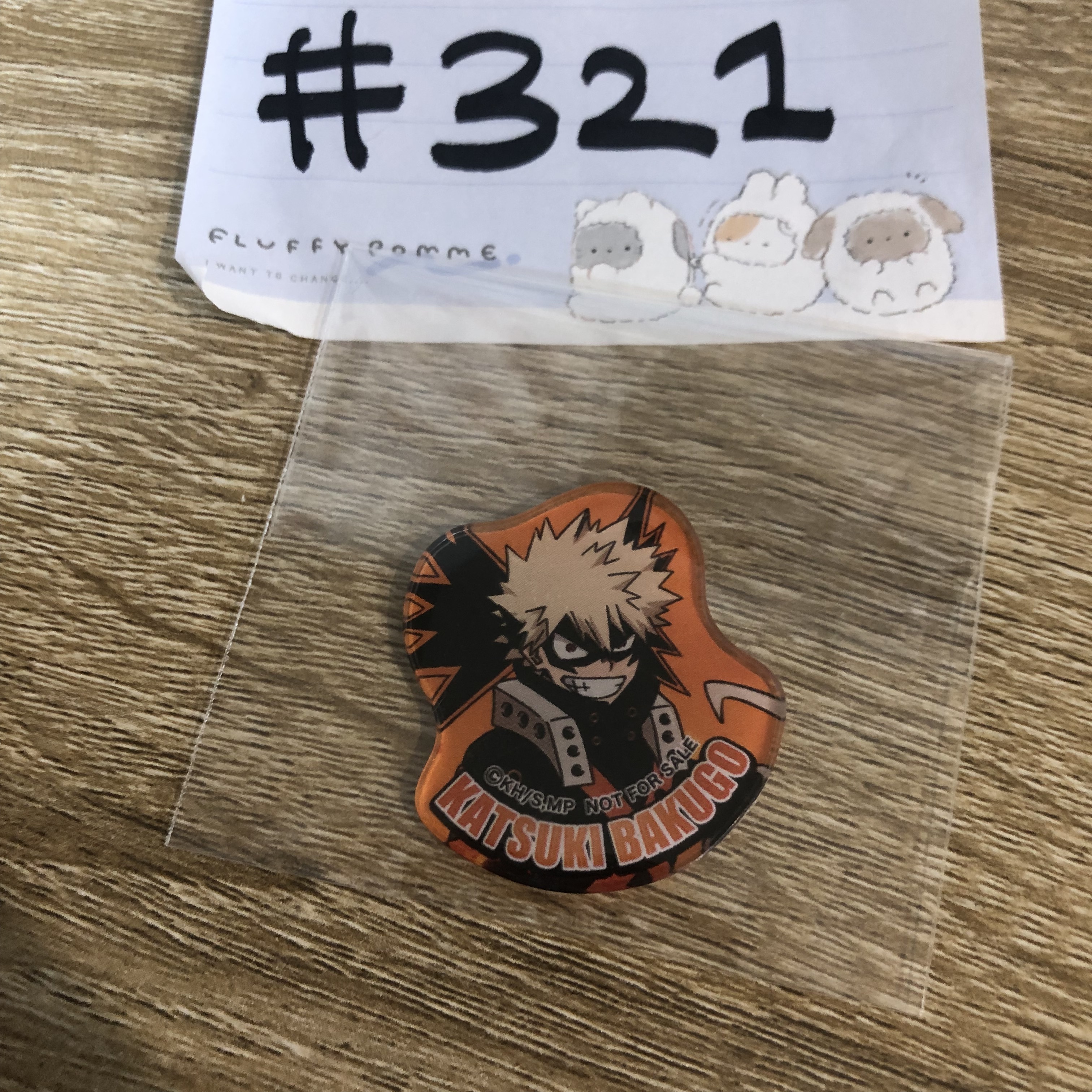 我的英雄學院  爆豪 膠牌#321