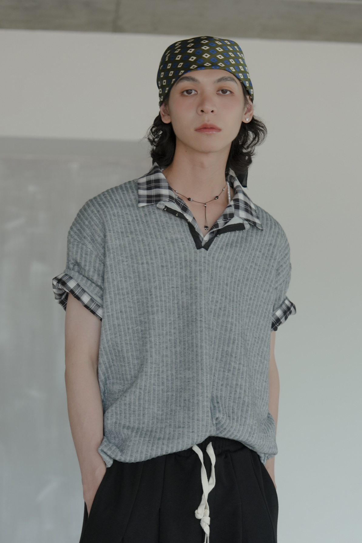 【Unisex】London Mood Cropped Check Shirt #襯衫