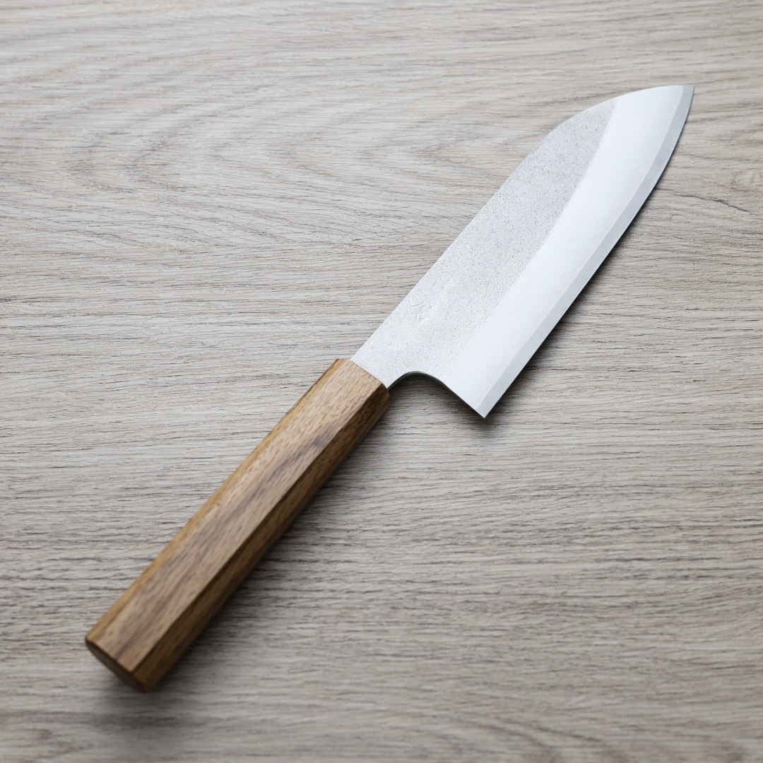 達磨刃物 古川晃裕  三德刀 165mm 梨地大馬士革