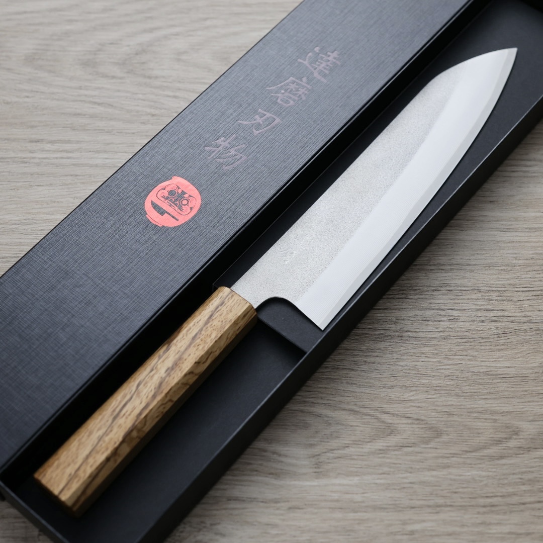 達磨刃物 古川晃裕  牛刀 210mm 梨地大馬士革