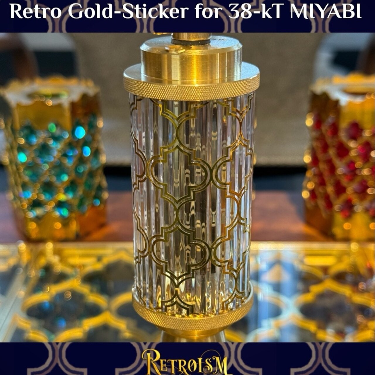 日本 - RETROISM 38燈 MIYABI 專用 鉻金色切割貼紙