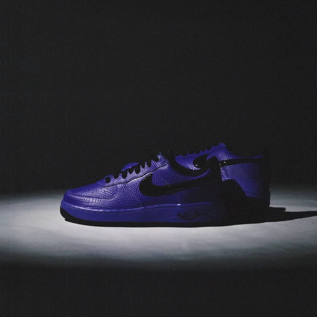 NIKE AIR FORCE 1 LOW KOBE X FC BARCELONA AF1 巴塞隆納 紫色 蛇紋 皮革 亮漆皮 復古休閒鞋 II7062-500