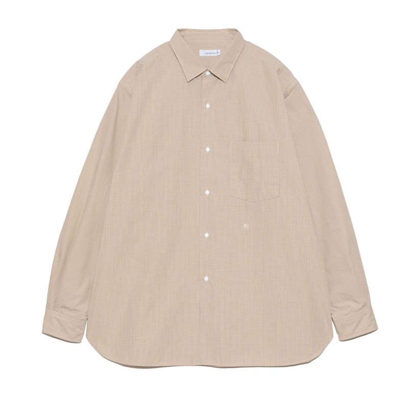 Nanamica /  標準領格紋防風襯衫 / S25SG094 /  AUG25