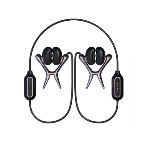 Tingon 挺昂震動乳夾 黑色