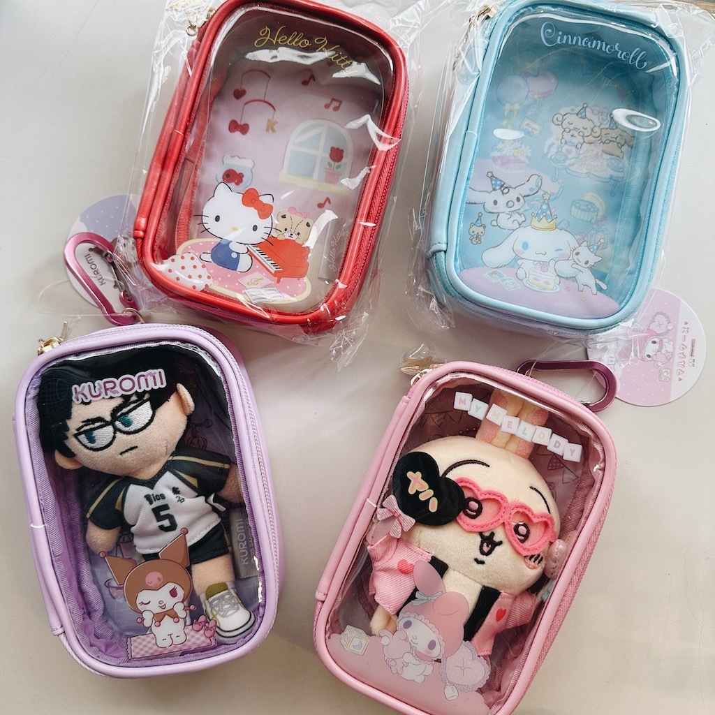 三麗鷗 透明收納包 附扣環|日本Sanrio