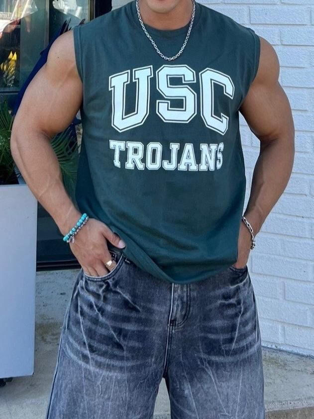 英文字圖案背心 Not-001T