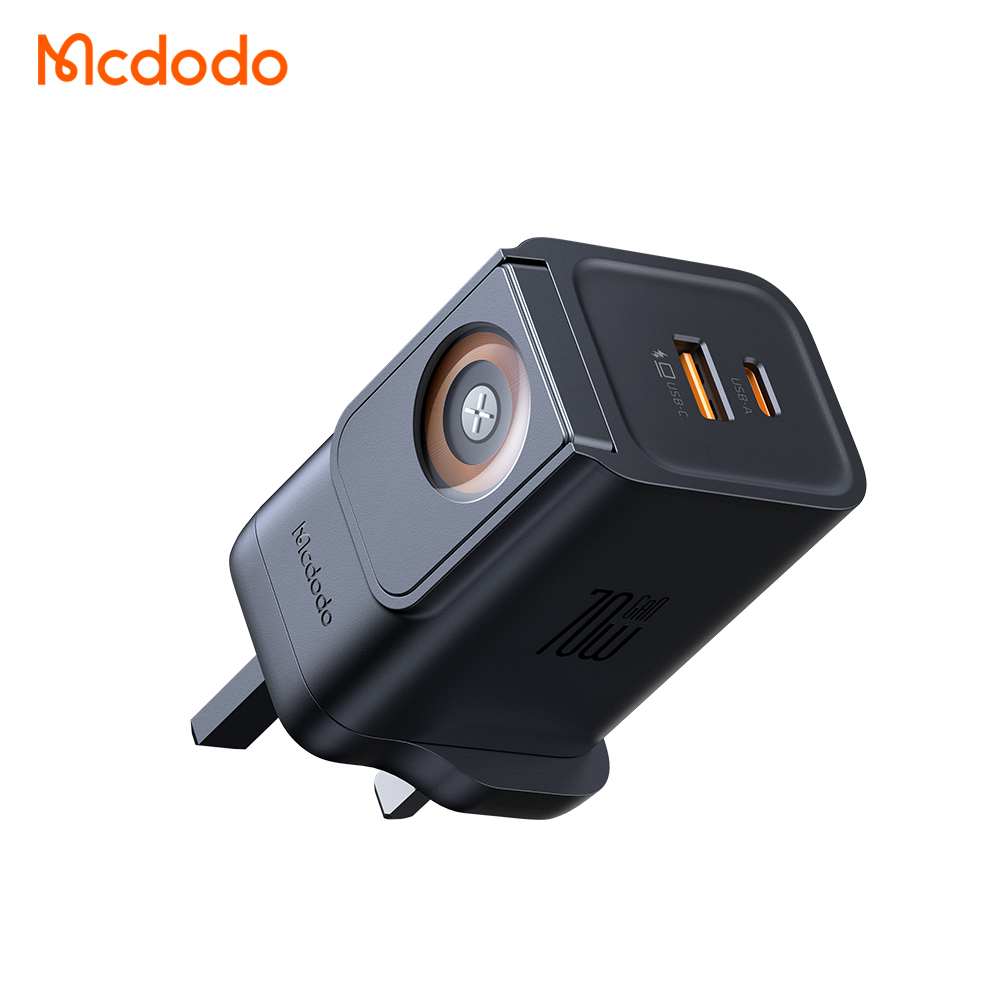Mcdodo2 in 1 多國通用旅行充電器 無線充蘋果手錶 70W A+C 歐規/英規/美規