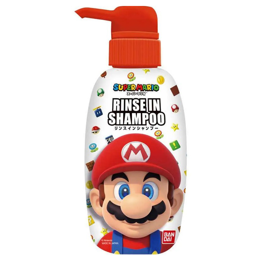 日本 BANDAI 萬代 瑪莉歐 兒童溫和洗髮精 300ml