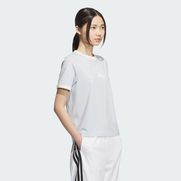 Adidas Ms Ss Tee KC0060 女 T恤 運動上衣 休閒短袖 灰 白 亞版