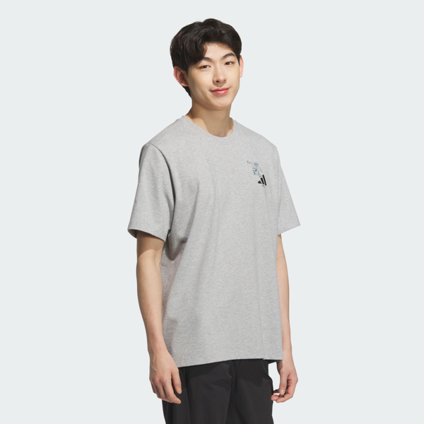 Adidas Gfx Sports Tee3 KC5320 男 T恤 運動上衣 休閒短袖 灰 亞版