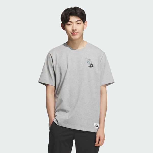 Adidas Gfx Sports Tee3 KC5320 男 T恤 運動上衣 休閒短袖 灰 亞版