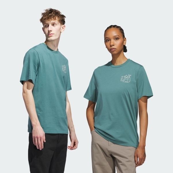 Adidas Shmoo G Tee 1 JX5452 男 T恤 運動上衣 休閒短袖 綠 亞版