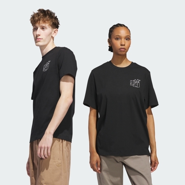 Adidas Shmoo G Tee 1 JX5453 男 T恤 運動上衣 休閒短袖 黑 亞版