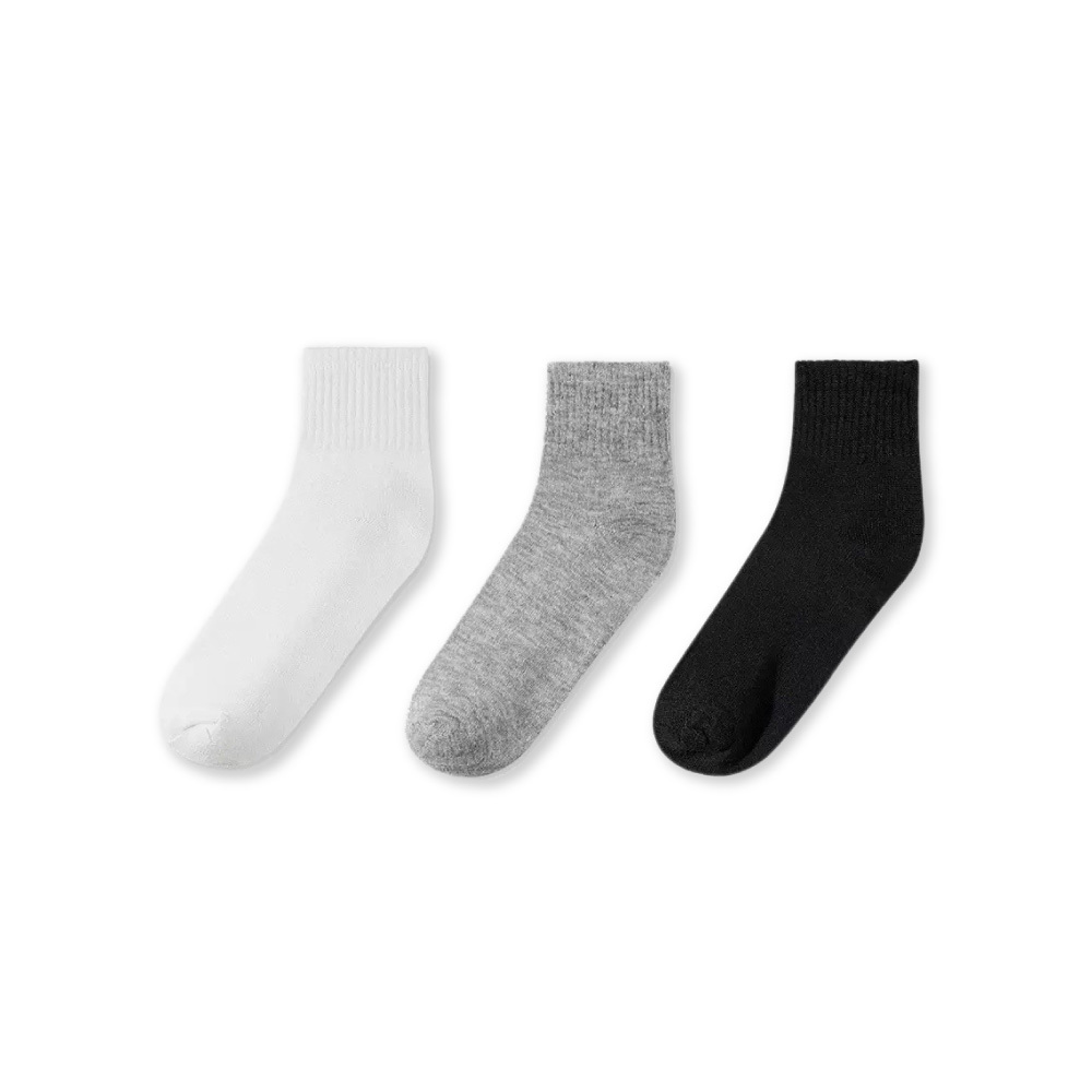 素面中筒襪【FS0124】