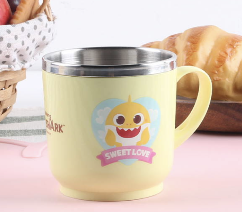 韓國製 BABY SHARK 不鏽鋼水杯