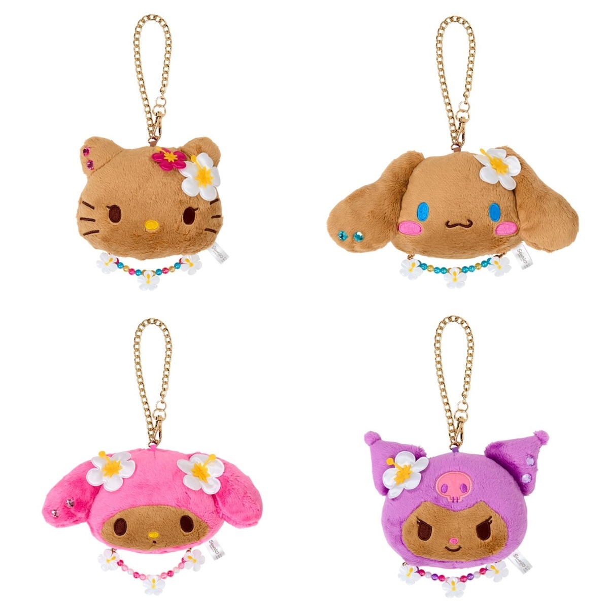 現貨┃日本 sanrio 三麗鷗 黑皮 曬黑 日燒 KITTY 大耳狗 美樂蒂 酷洛米 鏡子 吊飾