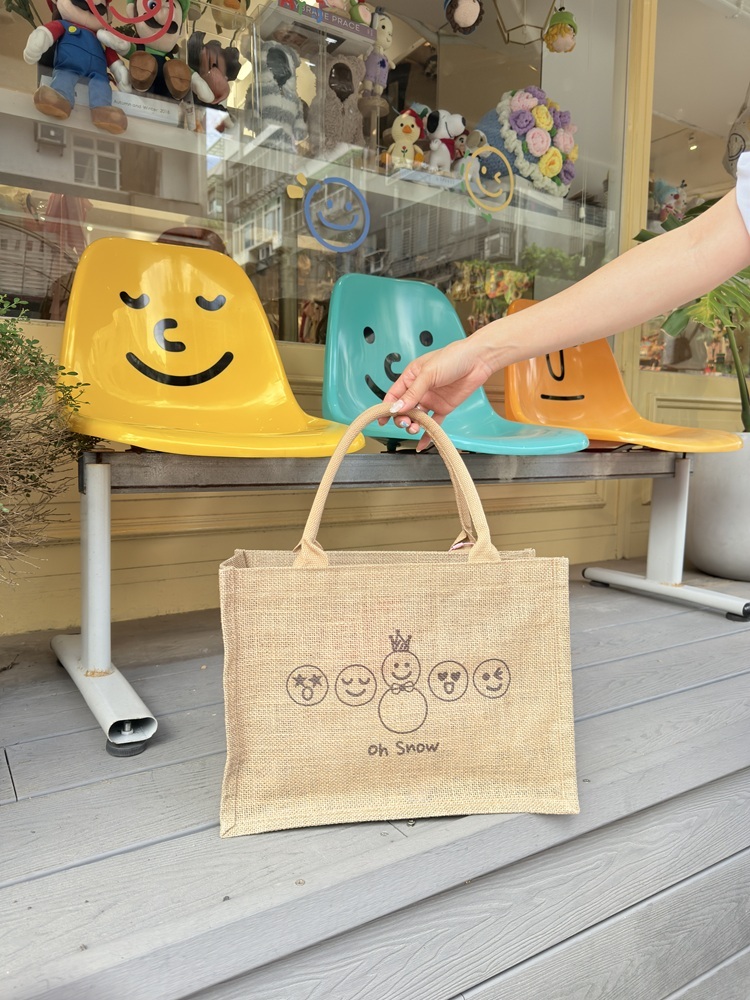 Oh Snow8週年黃麻包【長34*寬16*高27cm】