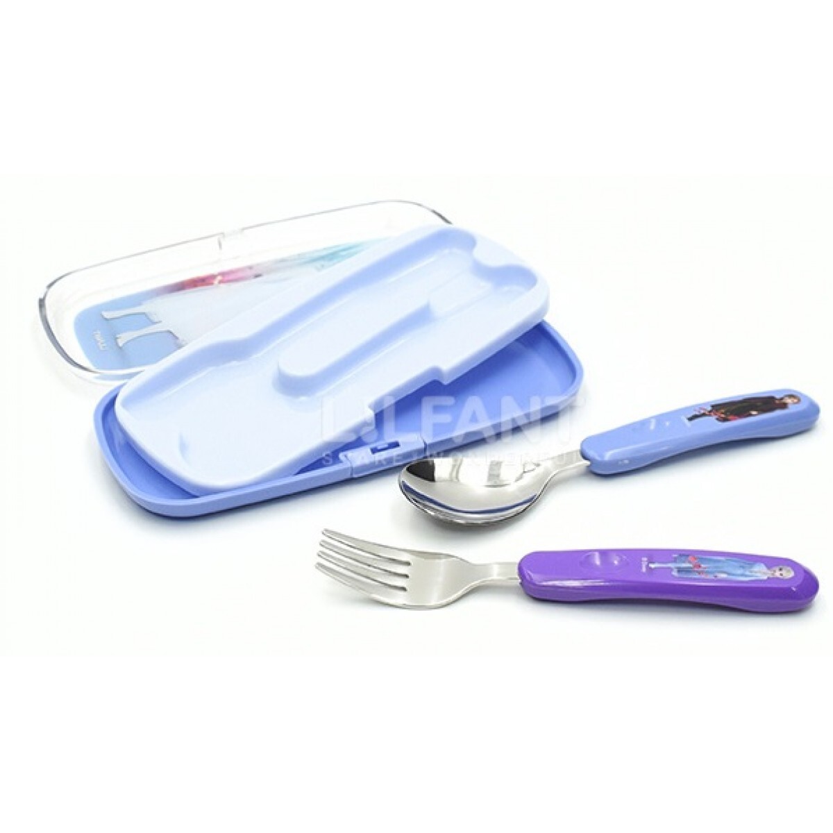 韓國製 Frozen 不鏽鋼兒童餐具連盒