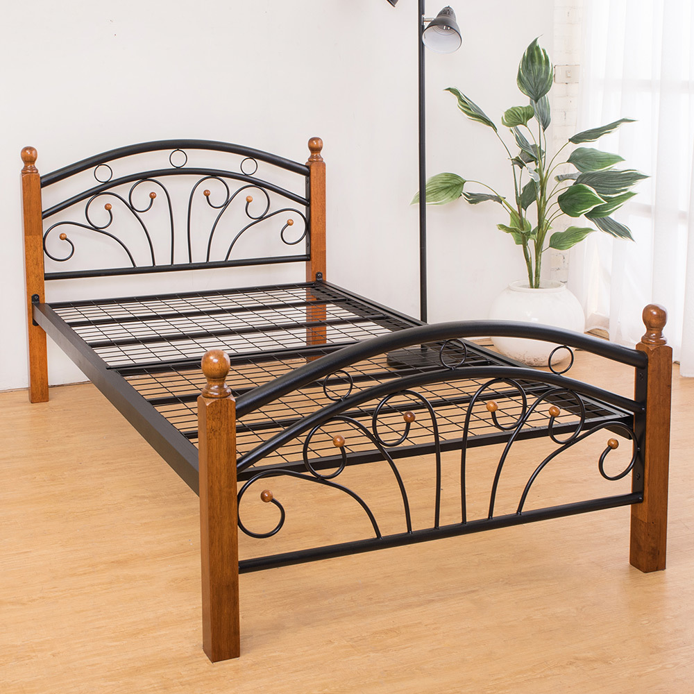 日式簡約3.5尺單人鐵床床架