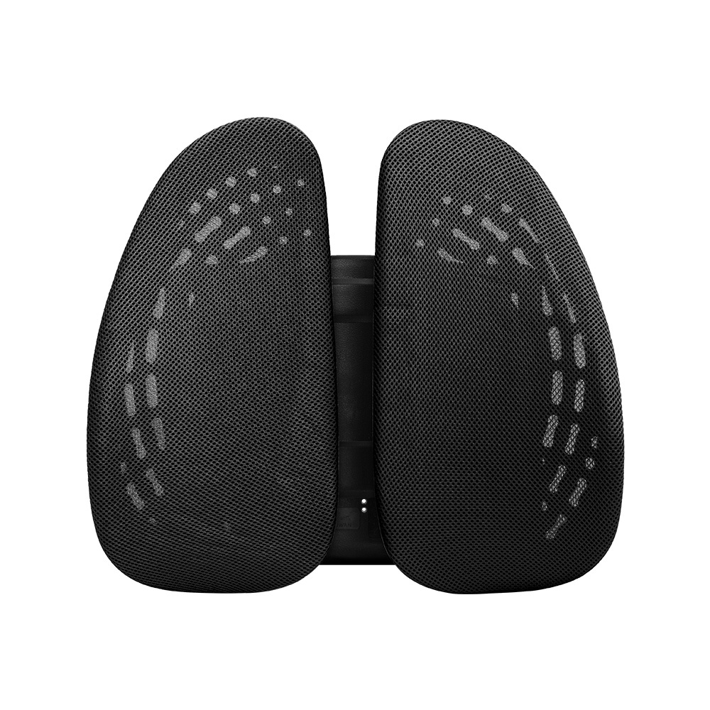 德國專利雙背護脊墊/辦公坐椅護腰墊/汽車靠墊-特仕黑