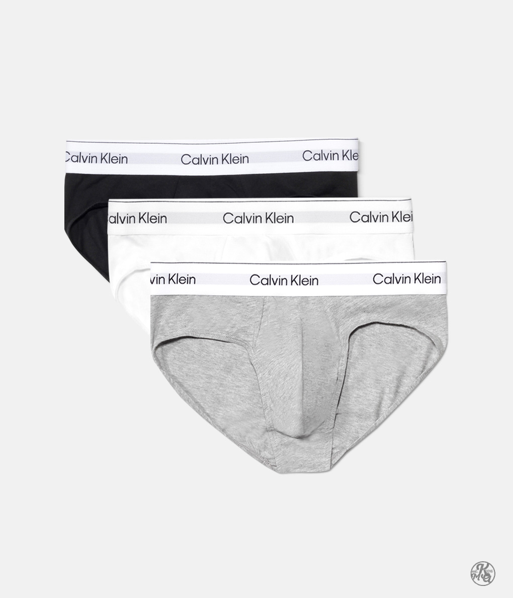 Calvin Klein Icon Cotton Strecth Hip Brief 男性三角褲 (NB4388-MP1) (3入組)
