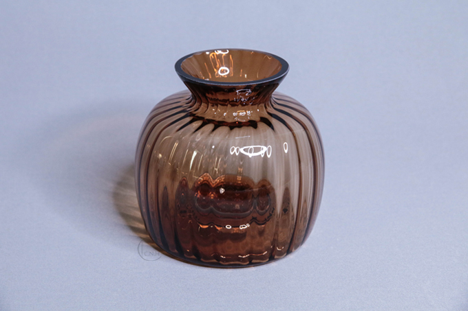 玻璃花器 摩卡棕