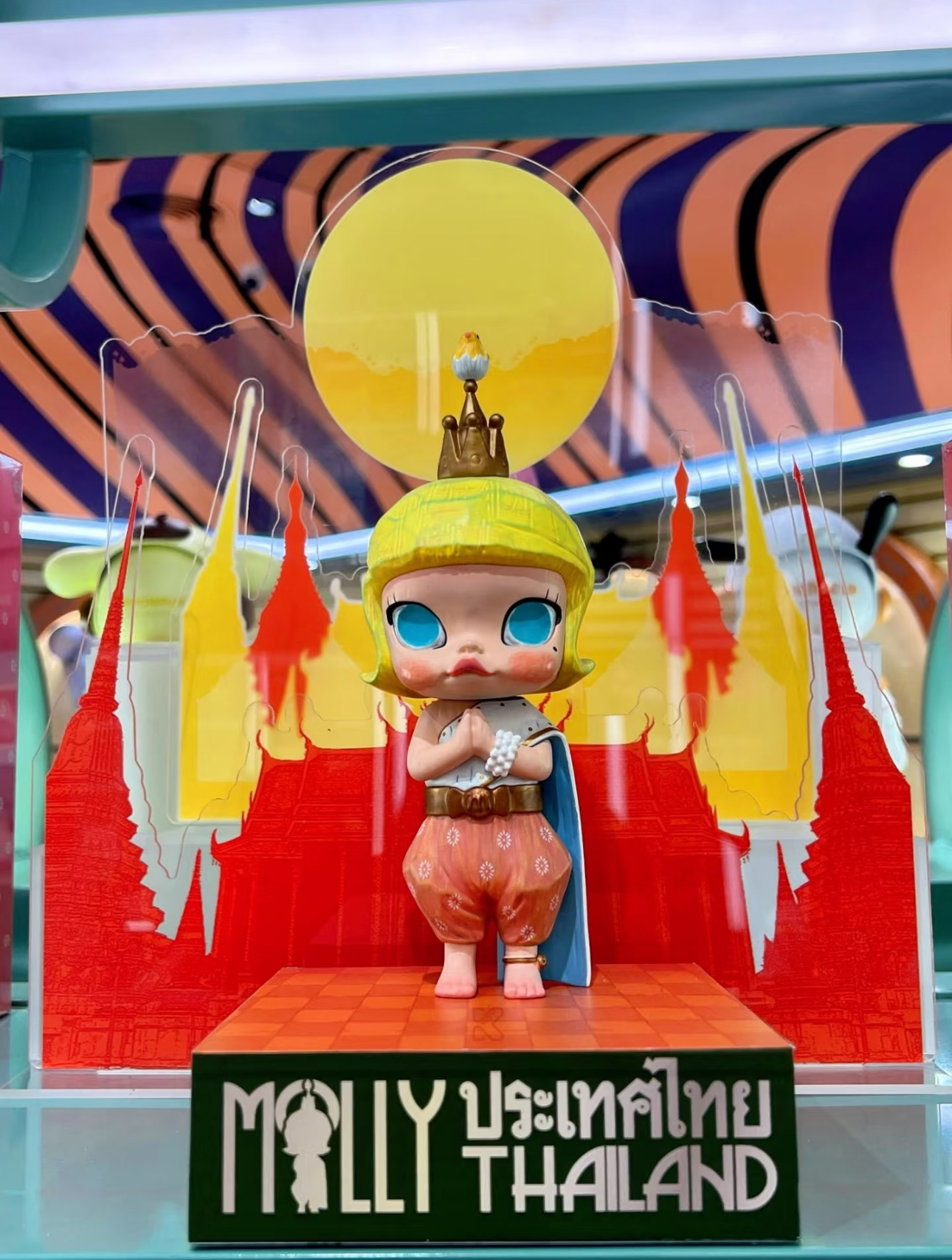 新品 泰國限定 molly 大手辦擺設