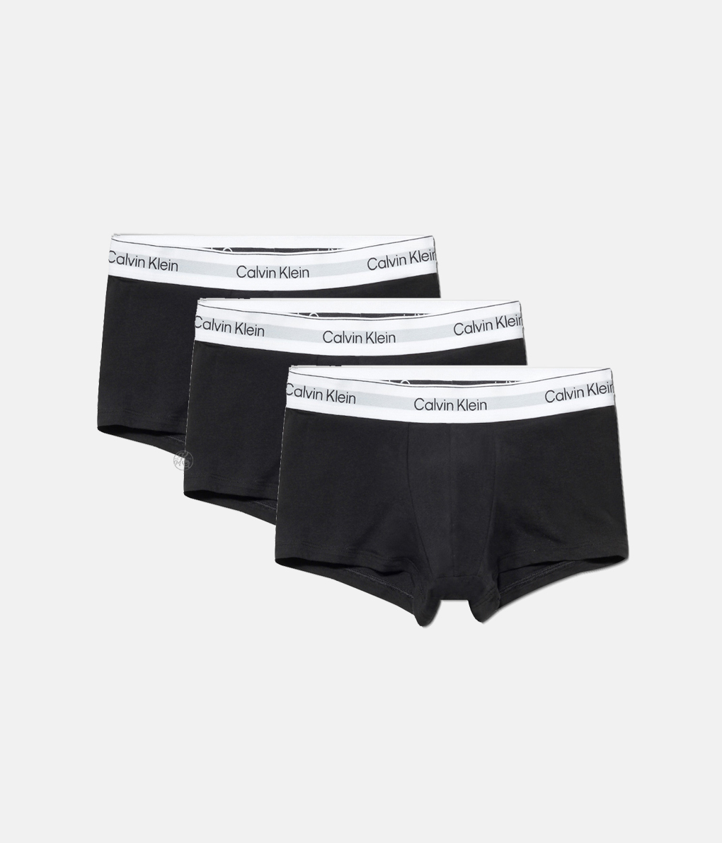 Calvin Klein Cotton Strecth Low Rise Trunks 黑色內褲 (NB4389) (三入組)