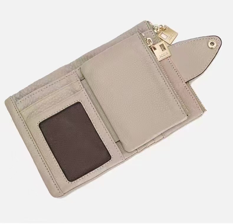 3327-真皮翻蓋短夾