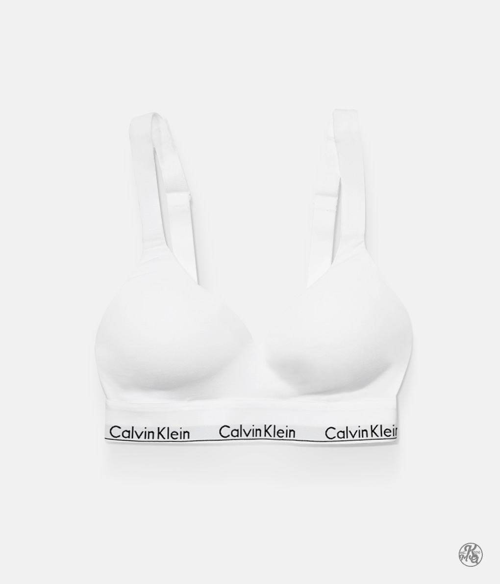 Calvin Klein Modern Cotton Lift Bralette 白色提托型無鋼圈內衣 (QF7900E-100)