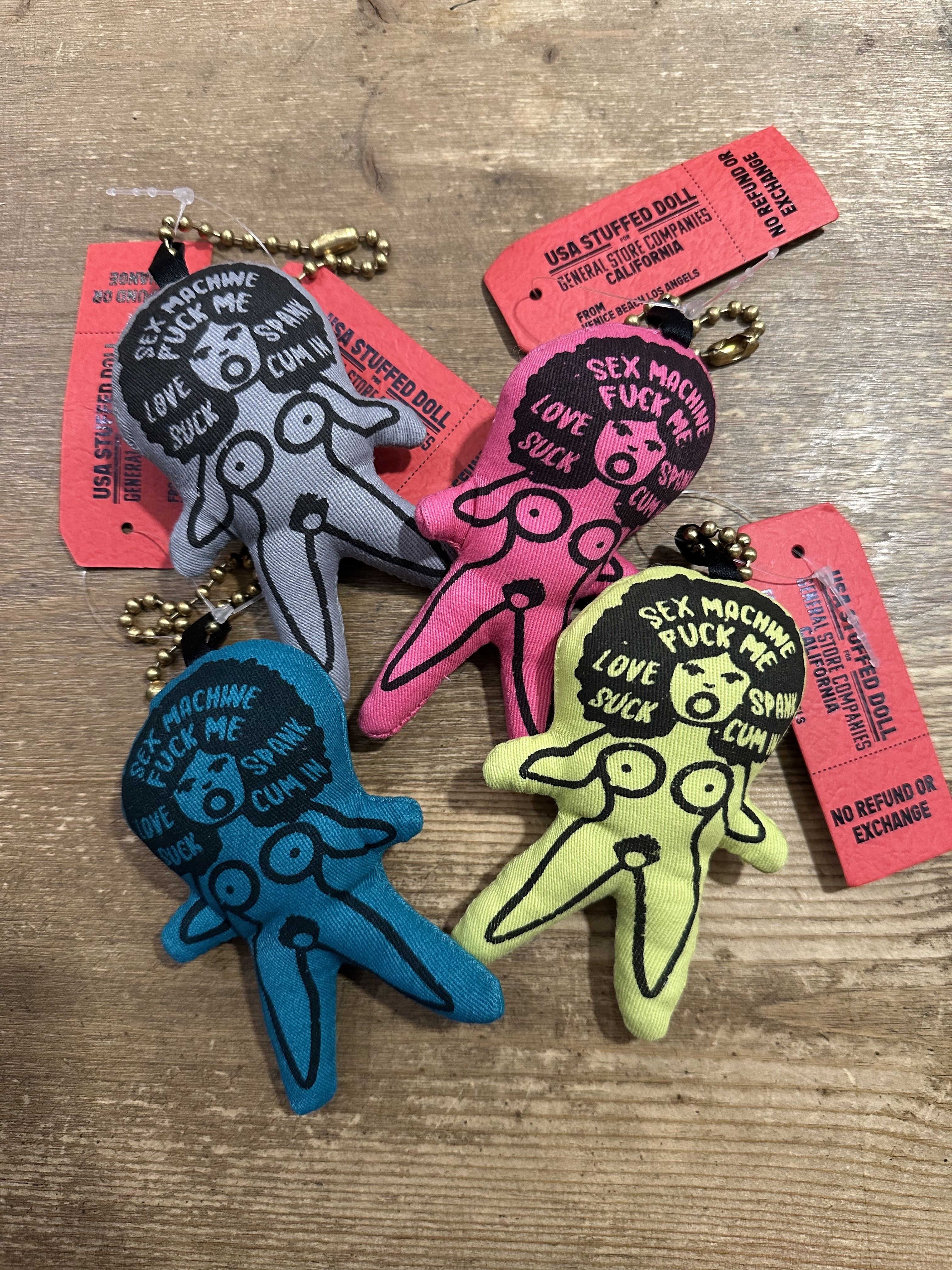 USA STUFFED DOLL ☛Nude Woman Key Chain