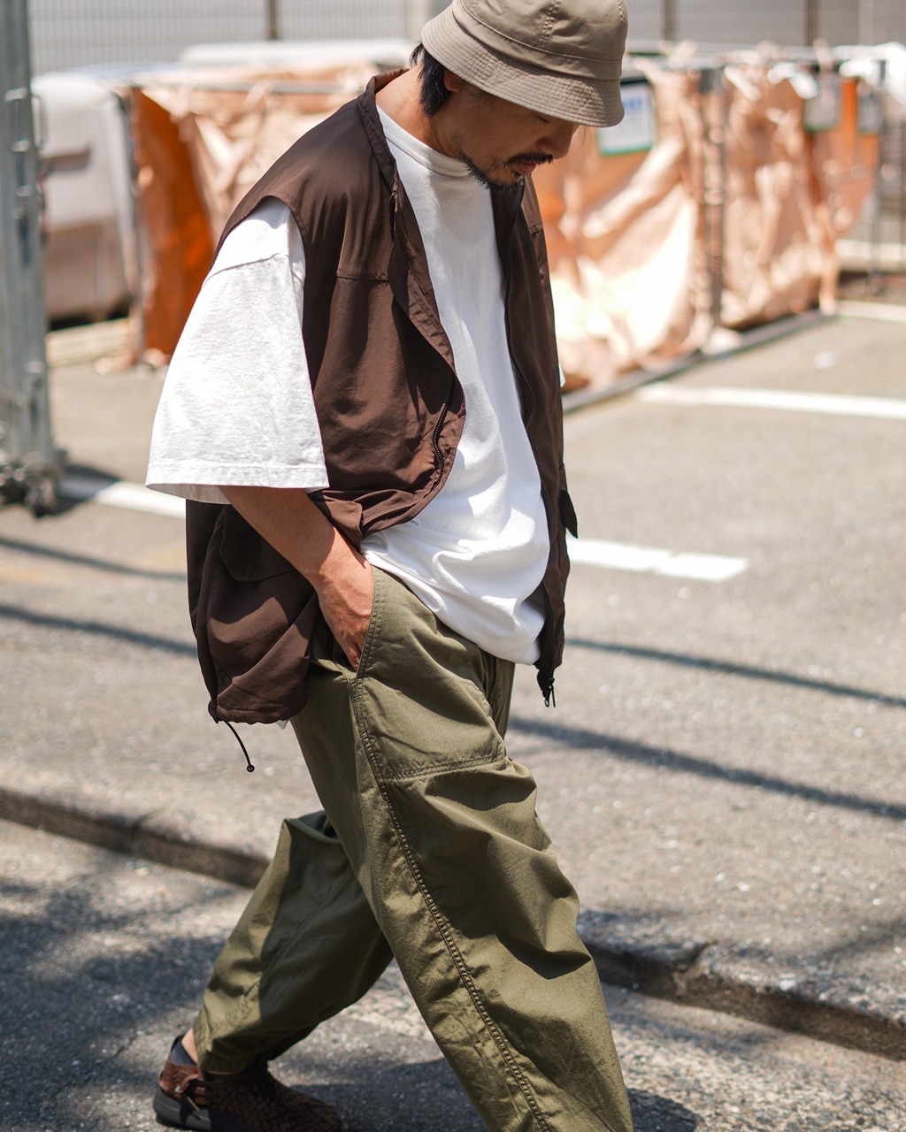 預購┃日本 TNF 紫標 Ripstop Wide Cropped Field Pants 錐形 九分 寬褲