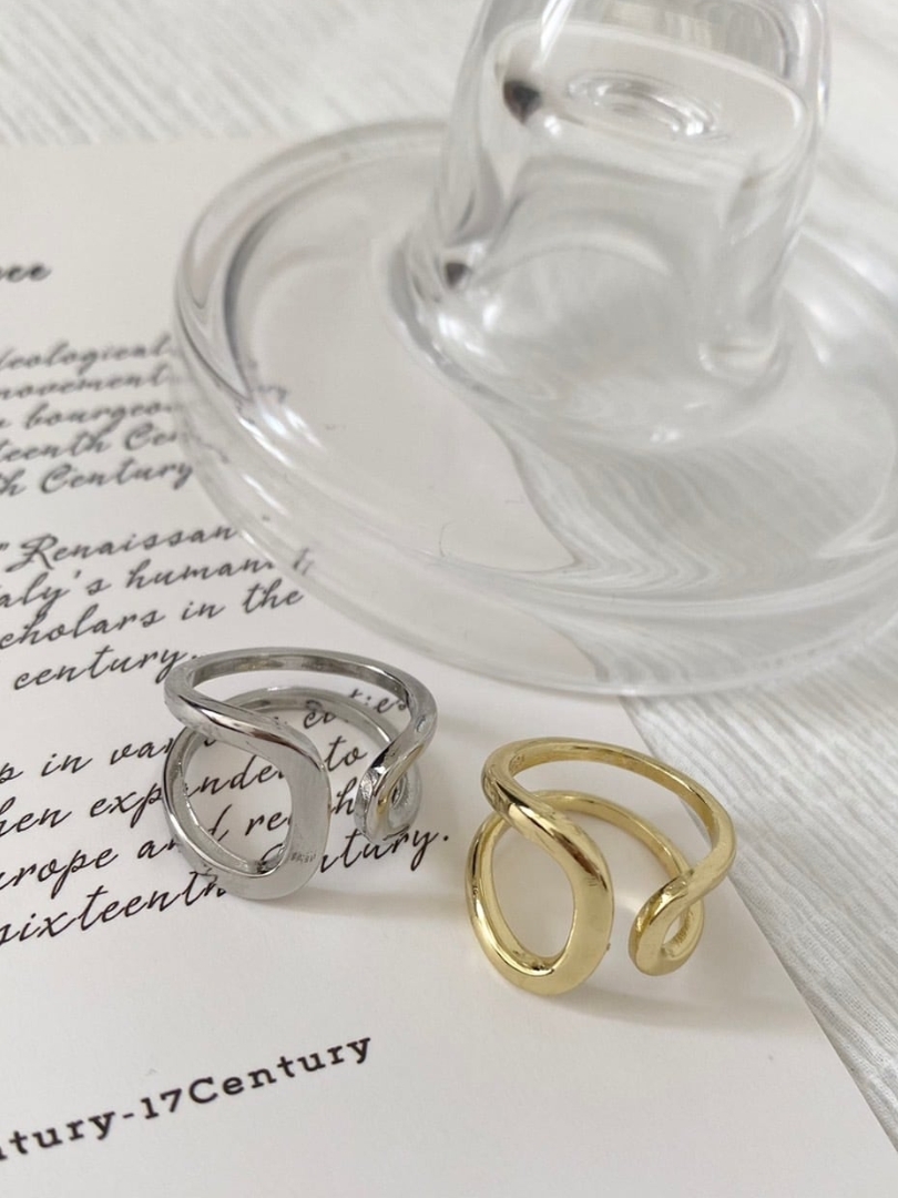 S925 round open ring