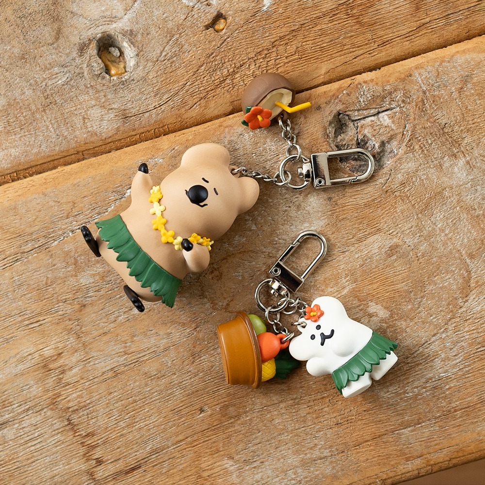 【Dinotaeng】Tanning QUOK & BOBO Keychain 鑰匙圈