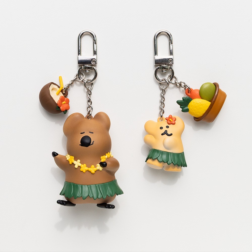 【Dinotaeng】Tanning QUOK & BOBO Keychain 鑰匙圈