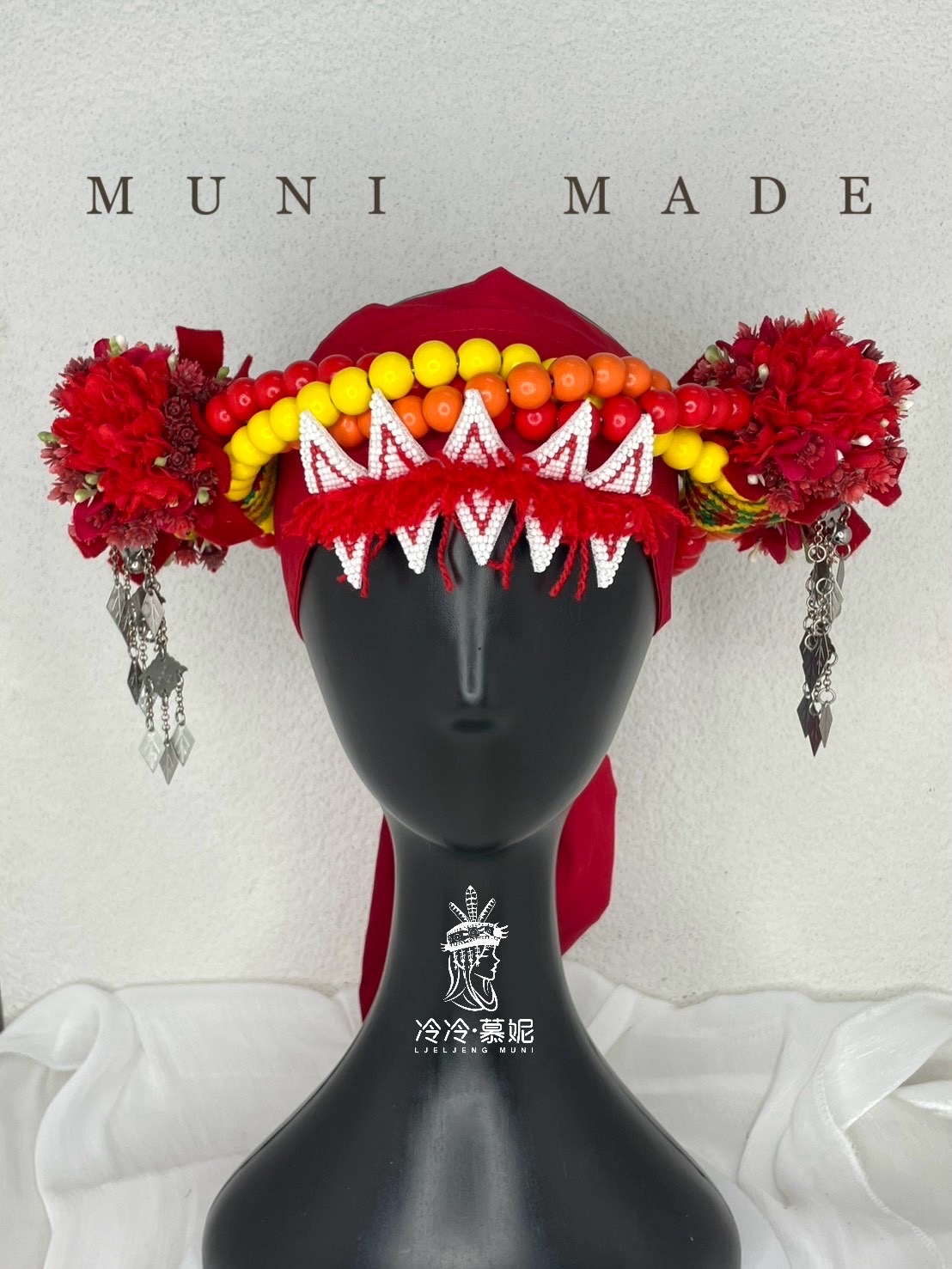 M-No.9幼童款木珠花環52cm