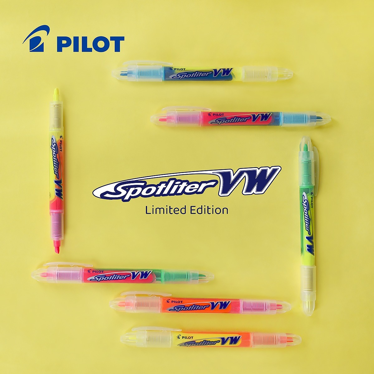 限量現貨優惠😍Pilot Spotliter VW雙色螢光筆 SW-SLVW