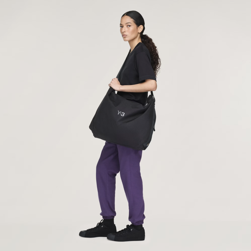 【 Y-3 LARGE CROSSBODY BAG 旅行斜背包 - 黑 】