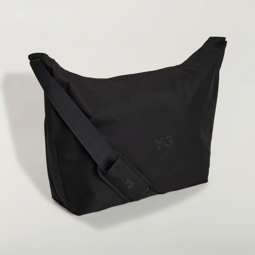 【 Y-3 LARGE CROSSBODY BAG 旅行斜背包 - 黑 】