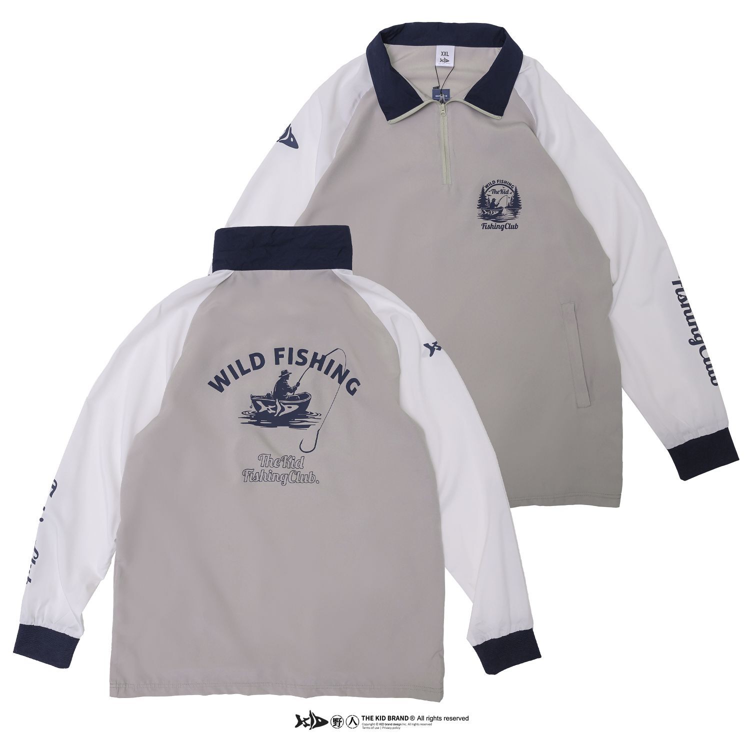 KID ® 野釣俱樂部 半拉鍊式防曬上衣