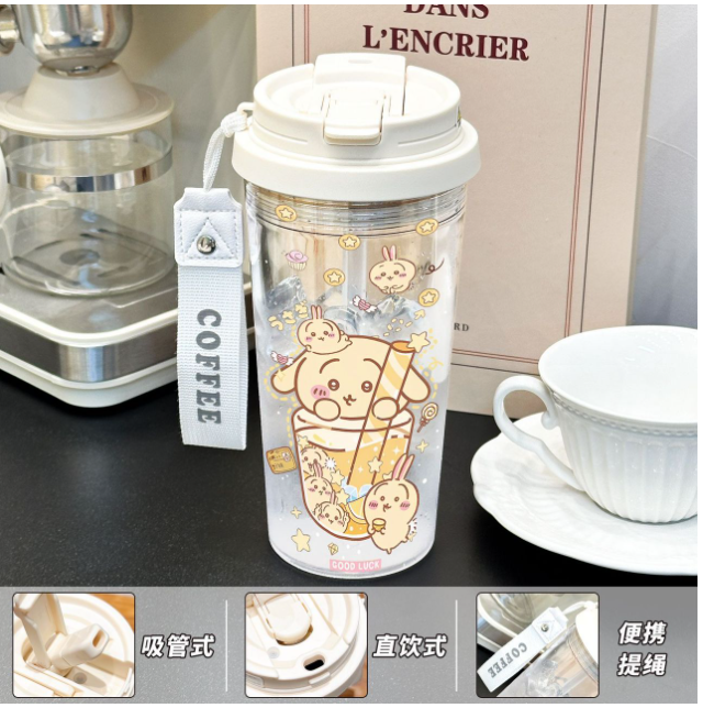 第八期预购 高颜值chiikawa水杯带盖吸管