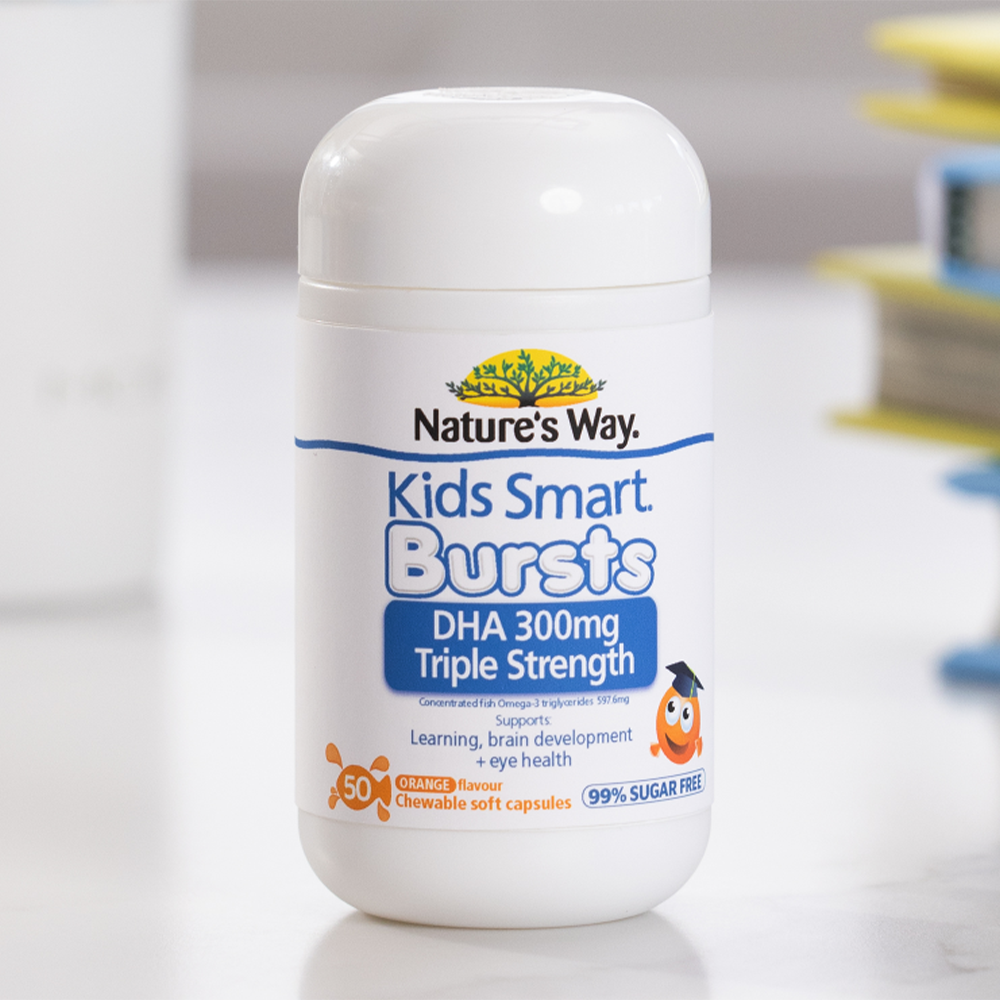 澳洲 Nature's Way 兒童三倍智慧 DHA 咀嚼錠 50粒