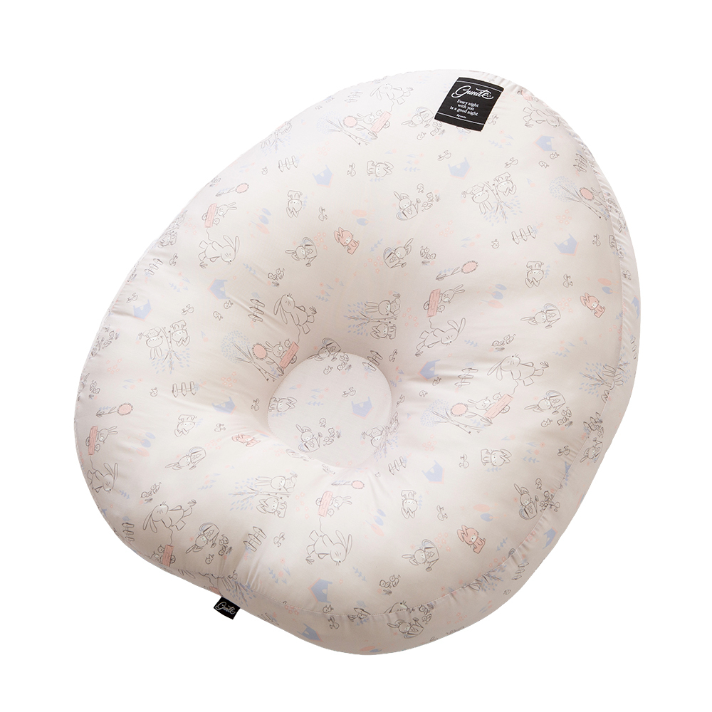 gunite 寶寶懶骨頭‧包覆機能親子互動窩(天絲棉加層坐墊系列)｜Ruru推車兔