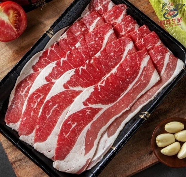 美國精選穀飼雪花牛肉片200g±10%