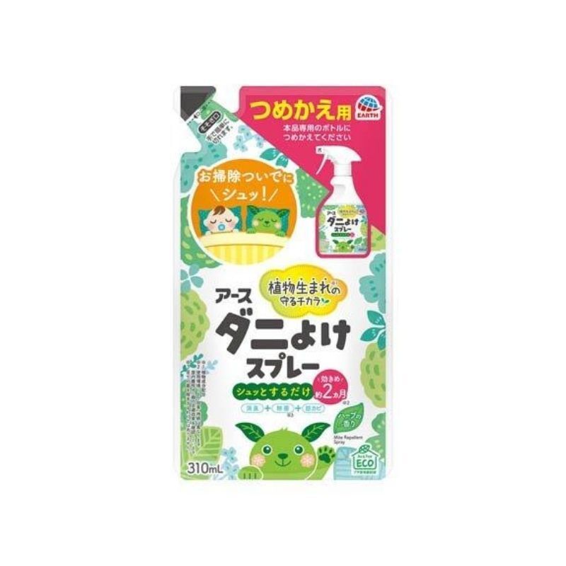 地球製藥 除蟎噴霧 草本香味 補充裝 310ml (Barcode: 4901080220912)