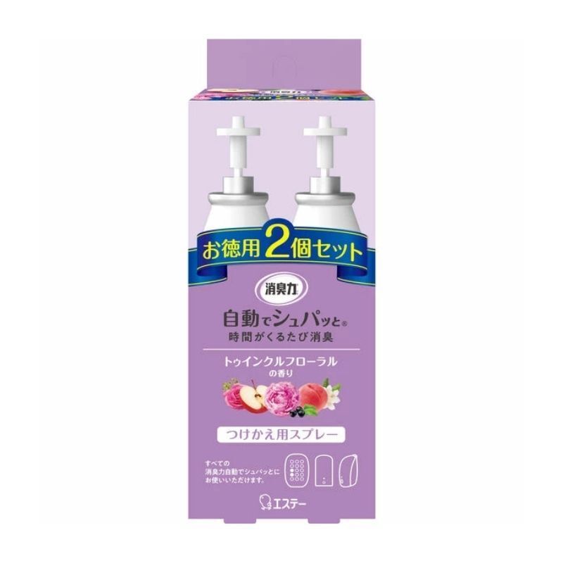 ST 雞仔牌 消臭力 自動感光消臭芳香噴霧補充裝 39ml x 2支 綜合花香 (Barcode: 4901070126811)