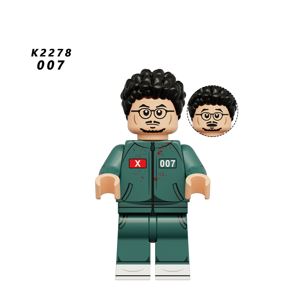 Squid Game 007 Custom Minifigures Minifigs Fit Lego KDL842 K2278