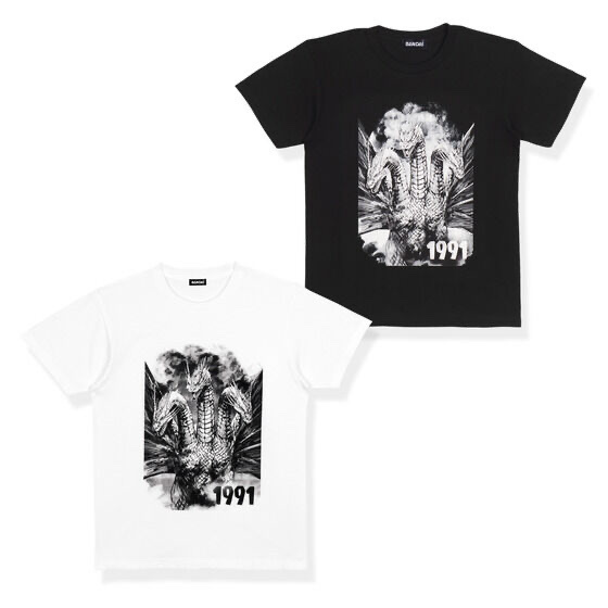 224653 Pbandai 預訂 2025/10月 ゴジラ　モノクロデザインTシャツ　キングギドラ