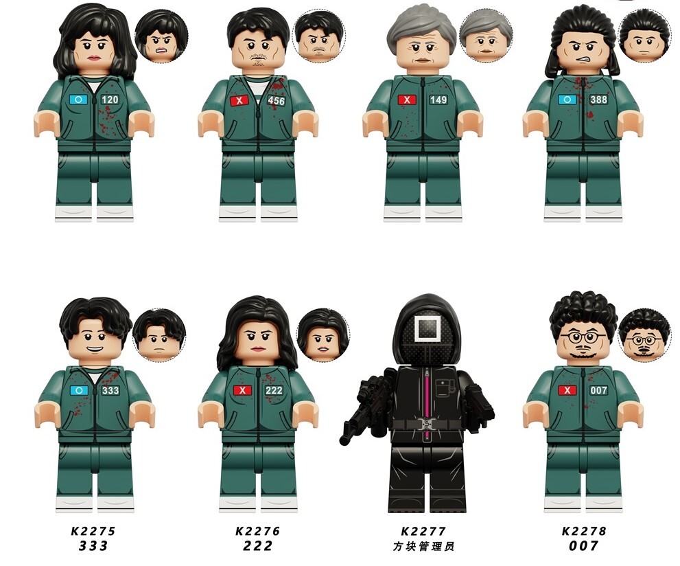 Squid Game Custom Minifigures Set Fit Lego KDL842
